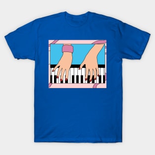 Proud Pianist Piano Lovers Wing T-Shirt